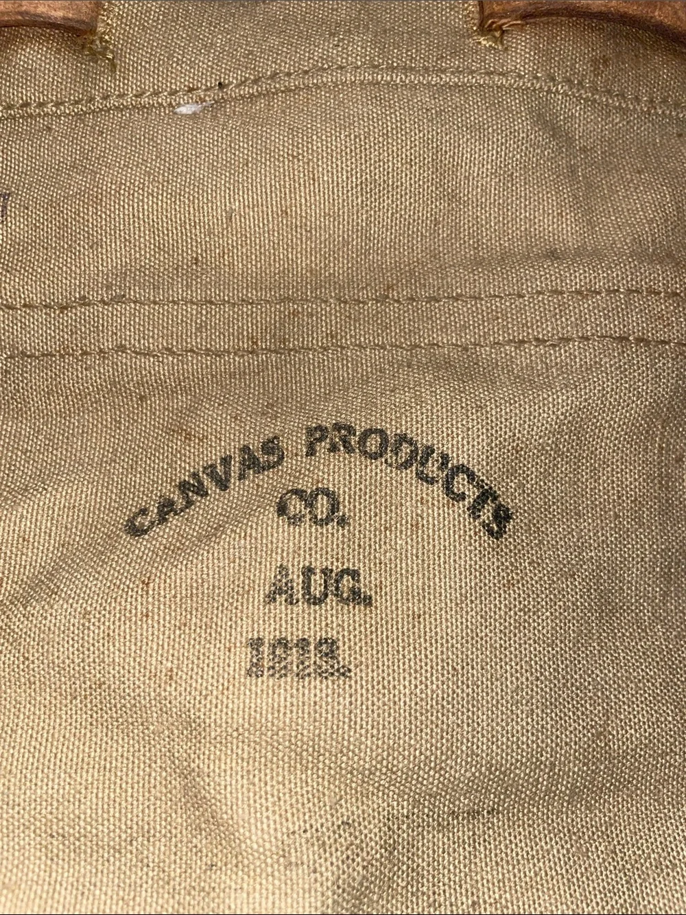 U.S. WW1  1918 Haversack - Canvas Products Co
